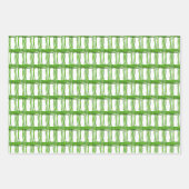 Cadeauset - geweven draden in drie kleuren inpakpapier vel (Voorkant 3)