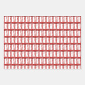 Cadeauset - geweven draden in drie kleuren inpakpapier vel (Voorkant)