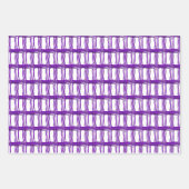 Cadeauset - geweven draden in Paars Inpakpapier Vel (Voorkant 2)