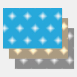 Cadeauset - kerststerren inpakpapier vel