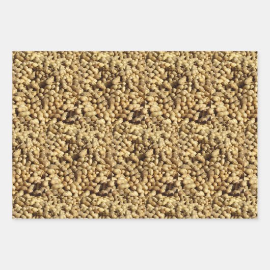 Cadeauset - pinda's in 3 formaten inpakpapier vel (Voorkant 2)