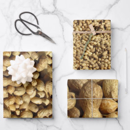 Cadeauset - pinda's in 3 formaten inpakpapier vel