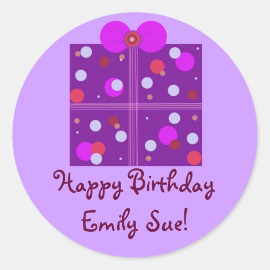 Cadeausticker Label (Voorkant)