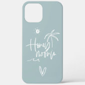 cadeaustrand voor bruiloft met honingpalm Case-Mate iPhone case (Achterkant)