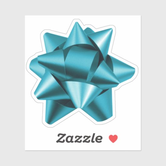 Cadeaustrik | STICKER | Diverse grootte | BLAUWGRO (Vel)