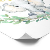 Cadeautabelteken voor baby shower poster (Hoek)