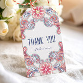 Cadeautag bedankt met boho-sfeer cadeaulabel