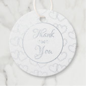 Cadeautag - Hartelijk dank Bedankjes Labels (Voorkant)