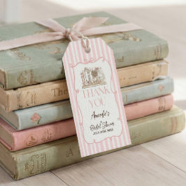 Cadeautag met verhaalboek-thema cadeaulabel