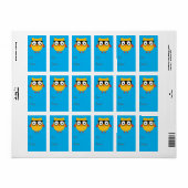 Cadeautag Nerdy Owl Etiket (Full Sheet)
