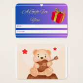 cadeautag visitekaartje (Voorkant /achterkant)