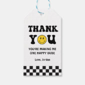 Cadeautag voor 1e verpartij voor een blije kerel cadeaulabel (Voorkant)