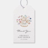 Cadeautag voor baby theepartij cadeaulabel (Voorkant)