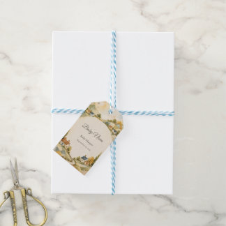 Cadeautag voor babyfeest 'Het Dorp' Cadeaulabel