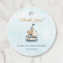 Cadeautag voor babyfeestje Kleine Zeiler Bedankjes Labels