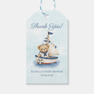 Cadeautag voor babyfeestje Kleine Zeiler Cadeaulabel