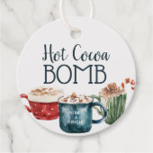 Cadeautag voor Hete Chocolade Bom Bedankjes Labels (Voorkant)