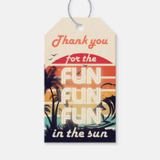 Cadeautag voor One in the Sun-feestje Cadeaulabel