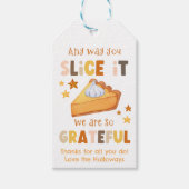 Cadeautag voor pompoentaart cadeaulabel (Voorkant)