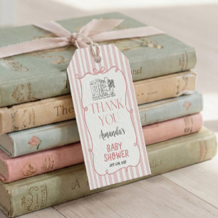 Cadeautag voor verjaardagsfeestje voor baby in spr cadeaulabel
