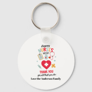 Cadeautag voor verpleegkundigen Waardering Gelukki Sleutelhanger