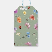 Cadeautag Wildflower Lovebug Baby Shower Cadeaulabel (Achterkant)
