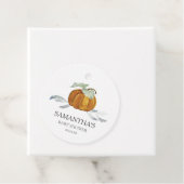 Cadeautags babyfeest Herfst Pompoen Bedankjes Labels (In situ)
