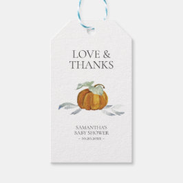 Cadeautags babyfeest Klein Pompoentje Cadeaulabel