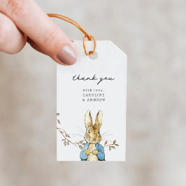 Cadeautags bedankt voor Little Bunny Baby Shower Cadeaulabel