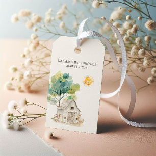 Cadeautags voor Little Farm Nursery Animals Baby S Cadeaulabel