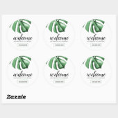 Cadeautas Favor Labels voor Tropisch Zakelijk Even (Vel)