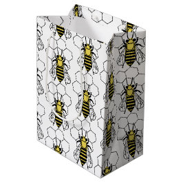 Cadeautas - Gele en zwarte bijen