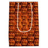 Cadeautas Halloween enge pompoen (Achterkant)