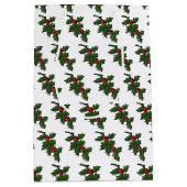 Cadeautas - Holly Leaves and Berries (Voorkant)