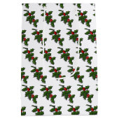 Cadeautas - Holly Leaves and Berries (Achterkant)