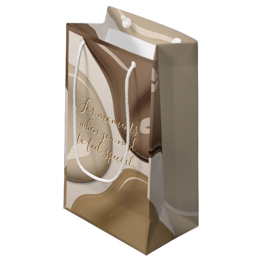 Cadeautas in stijlvolle abstracte afbeelding (Voorkant Gekanteld)