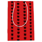 Cadeautas met Albanese vlag (Voorkant)