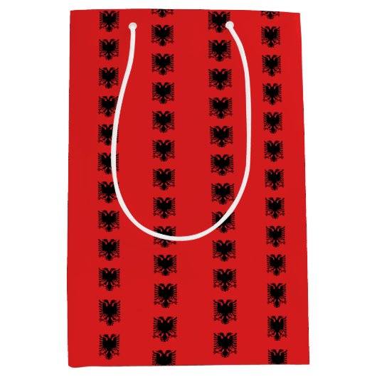 Cadeautas met Albanese vlag (Voorkant)