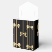 Cadeautas met deksel en gouden boog - Black Base Bedankdoosjes (Geopend)