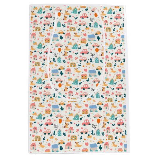 Cadeautas met een speels patroon (Voorkant)