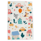 Cadeautas met eenvoudige kleurrijke patronen (Voorkant)