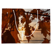 cadeautas met esdoornbladeren (Achterkant)