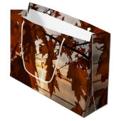 cadeautas met esdoornbladeren (Voorkant Gekanteld)