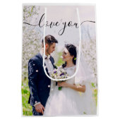 Cadeautas met foto en 'Ik hou van jou'-tekst (Achterkant)