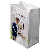 Cadeautas met foto en 'Ik hou van jou'-tekst (Achterkant Gekanteld)