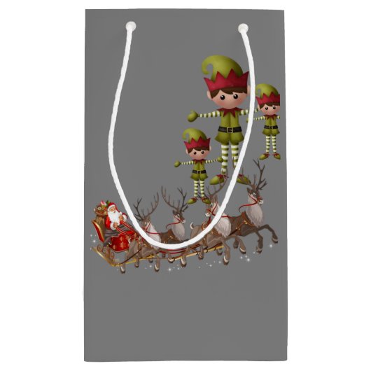 Cadeautas met kerstcadeaus (Achterkant)