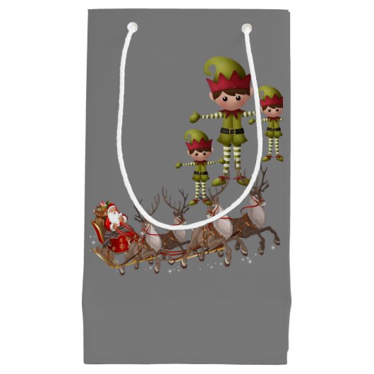 Cadeautas met kerstcadeaus (Voorkant)