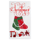 Cadeautas met kerstcadeaus (Achterkant)