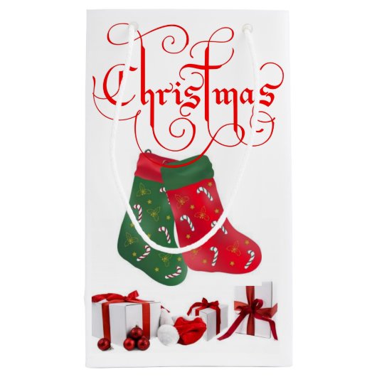 Cadeautas met kerstcadeaus (Achterkant)