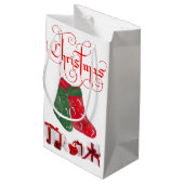 Cadeautas met kerstcadeaus (Achterkant Gekanteld)